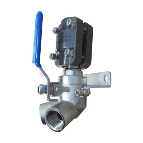 angled two port female wall bracket